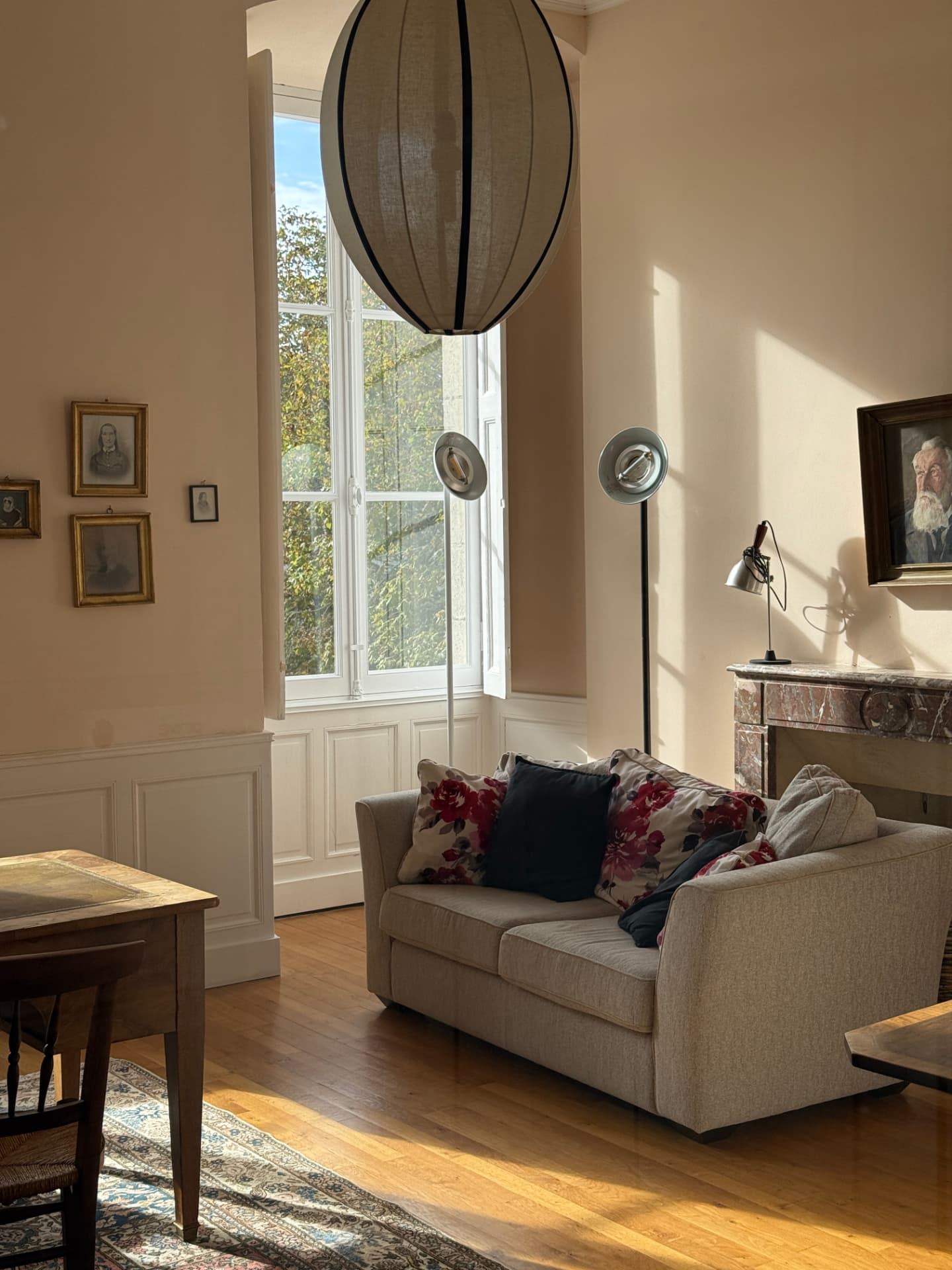 Afternoon light in a smaller sitting room